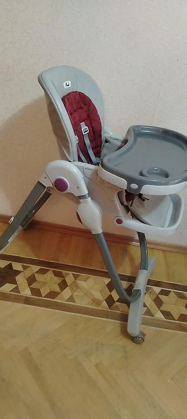 Yemək masaları, oturacaqları: Uşaq yemək stulu – Pouch brendi - Rənglər: boz/gümüşü gövdə, tünd — 3