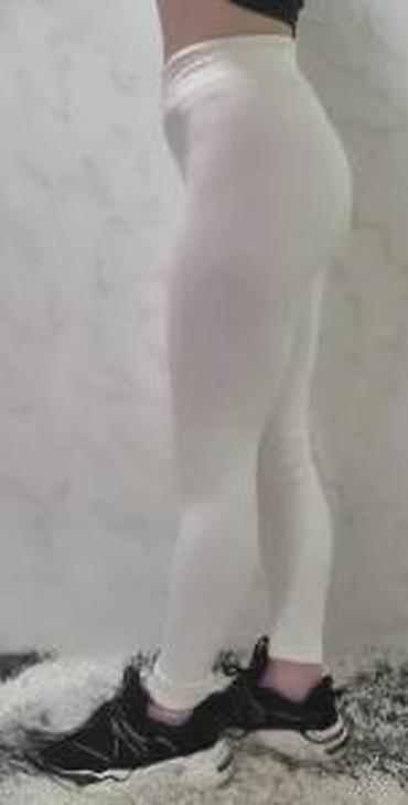 Helanke, biciklistički šortsevi: Ženske rebraste helanke – belo - Model sa V/“crossover” pojasom — 22