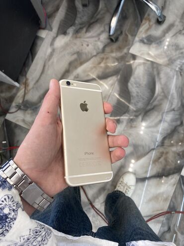 Apple iPhone: IPhone 6, 64 GB, Qızılı, Zəmanət, Barmaq izi