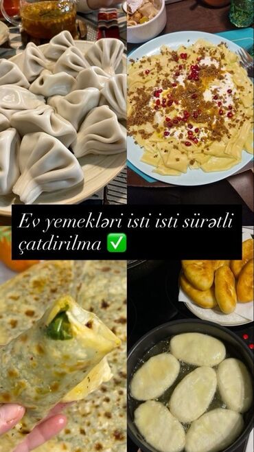 Ütüləmə lövhələri: Ev yeməkləri – isti-isti, sürətli çatdırılma ✅ - Əllə bükülmüş