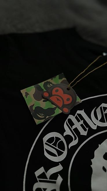 Футболки: A Bathing Ape x Chrome Hearts “Baby Milo” qara T‑şört - Rəng: qara - — 4