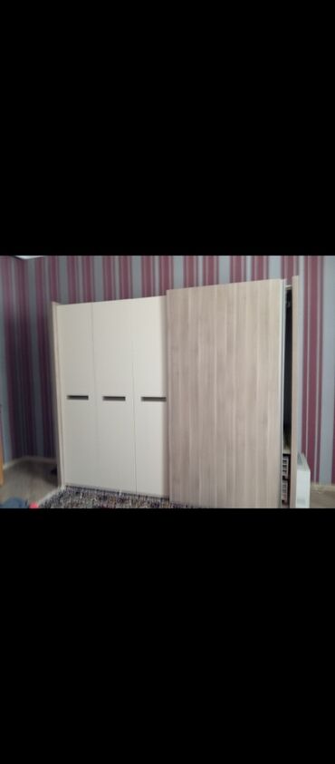 Sifarişlə mebel: İşlənmiş, Kupe, 4 qapılı Düz dolab, Qarderob, paltar dolabı