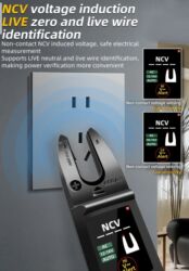 Multimetri: Pametni digitalni multimetar – „pinceta“ klešta sa TFT ekranom - — 6