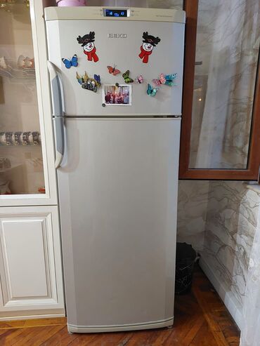 soyuducu kohne: Б/у 2 двери Beko Холодильник Продажа, цвет - Серый, Встраиваемый