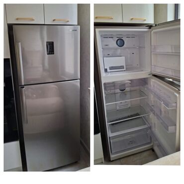 Сепараторы: Samsung iki qapılı soyuducu - Rəng: inox/metalik (barmaq izi