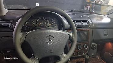 masin kreditlə: Mercedes-Benz M-Class (W163) SUV - Kuzov: 5 qapılı, mavi rəng, dam — 8