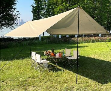 большие палатки: Тент для походов и кемпинга от дождя, сольнца и ветра размер 3*3 м в