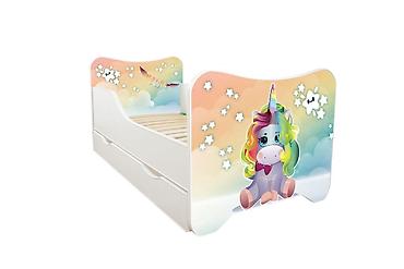 roccobarocco torbe: Dečiji Krevet 160x80 cm Happy Kitty + Fioka Unicorn Sky - Materijal — 1