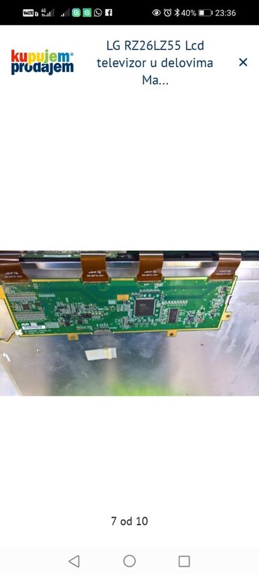 Aksesoari za TV i video: LG RZ26LZ55 – LCD televizor za delove LG 37G2000 U delovima — 7