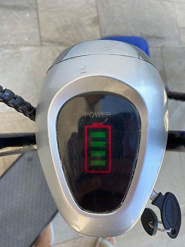 skuter motor elektrik: Elektrik skuter – citycoco tərzi, geniş təkərli - Rəng: mavi/qara — 4