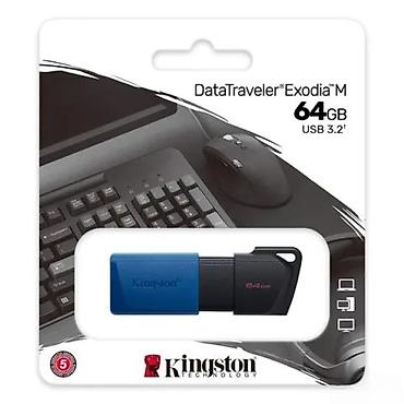 Hard diskovi, eksterni diskovi: Kingston DataTraveler Exodia M USB fleš memorija – 64 GB - Kapacitet — 4