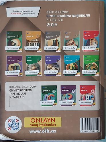 Testlər: Dim Tarix test toplusu 2025, 1ci və 2ci hissə cəmi 12 manat — 2