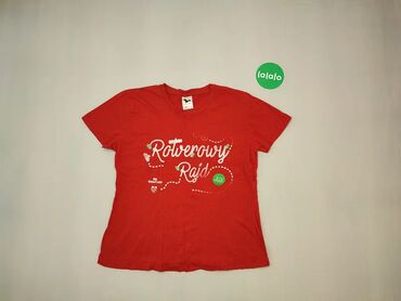 Koszulka XL (EU 42), wzór - Print, kolor - Czerwony