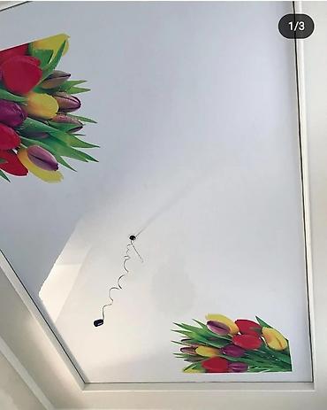 Натяжной потолок: Натяжной потолок Матовое, 3D потолки, Глянцевое Бесплатный замер, Гарантия, Монтаж — 19