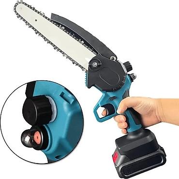Motopilalar, benzopilalar: №: 17700 Məhsulun adı: Akkumulyatorlu zəncirli mişar DuKu 8 inch 48V — 5