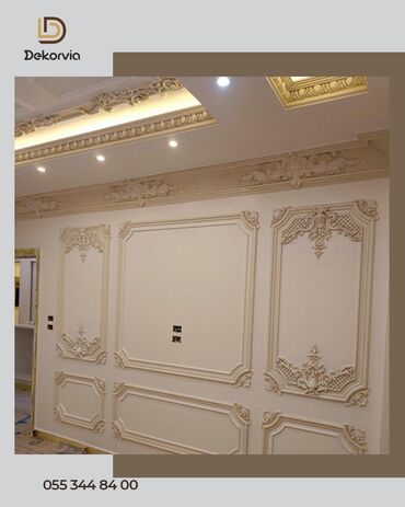 Malyar işləri: 🔸 Bütün növ gips məhsullarının hazırlanması 🔸 Zövqlü və mükəmməl — 4