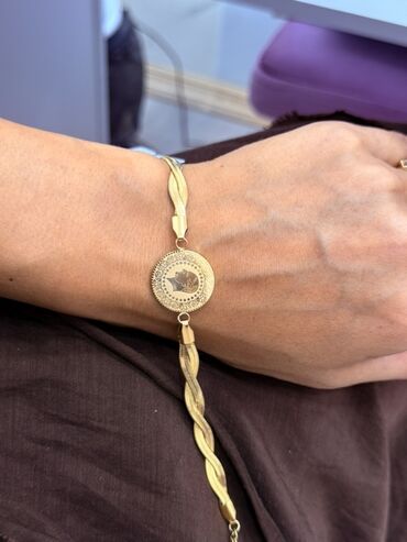 Bijuteriya dəstləri: Qızılı rəngli aksesuarlar seti – paslanmayan poladdan (316L) — 3