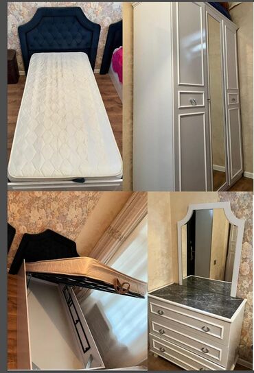 Məişət məhsulları: Oğlan və qız üçün, İşlənmiş, 2 təknəfərlik çarpayı, Dolab, Termo