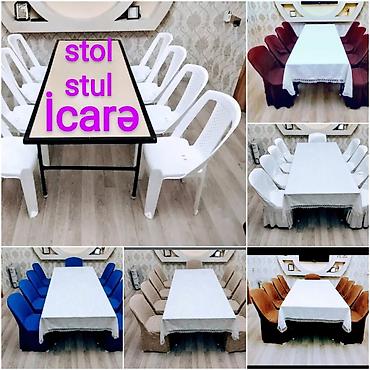 bağ ucun stul: Masa və oturacaq icarəsi. Kirayə stol stul. Tədbirlər üçün. Ad — 1
