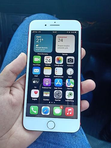 iphone korpus: IPhone 7 Plus, 128 GB, Qırmızı, Barmaq izi — 1