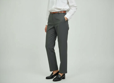 Women's Pants: H&M, Spodnie materiałowe damskie, rozmiar M