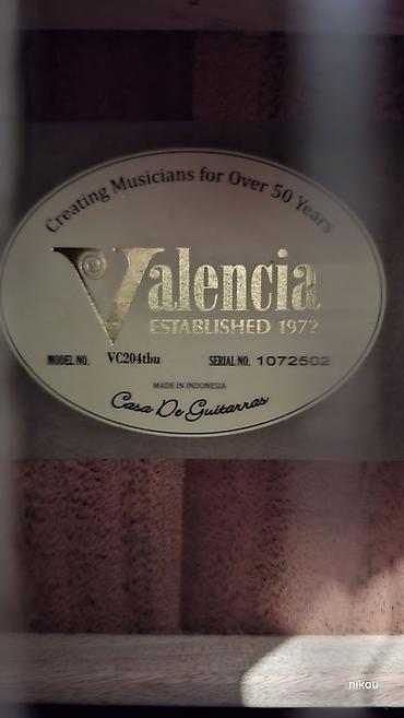 rock gitara: Valencia klassik gitara – model VC204TBU (Trans Blue). İndoneziyada — 3