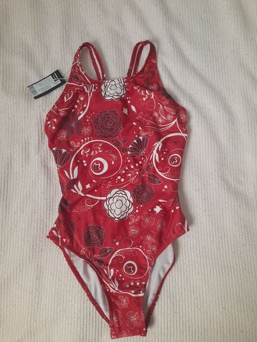 lisca kupaći kostimi veliki brojevi: XS (EU 34), Single-colored, color - Red