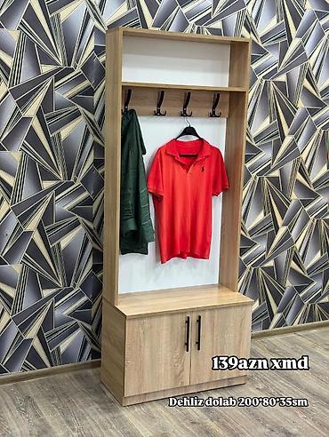 balaca şkaf: Yeni, 2 qapılı, Açılan, Düz dolab — 1