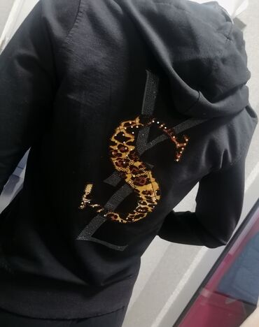 Gornji i donji deo: Yves Saint Laurent, L, Leopard, krokodil, zebra, bоја - Crna — 4