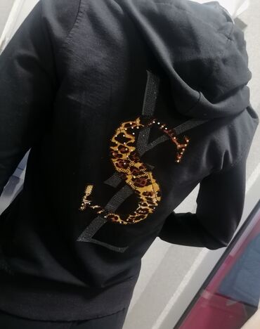 Gornji i donji deo: Yves Saint Laurent, XL, Leopard, krokodil, zebra, bоја - Crna — 13