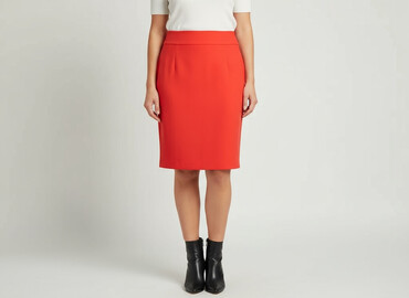 spódnice czerwone ołówkowe: Women`s skirt, size 2XL