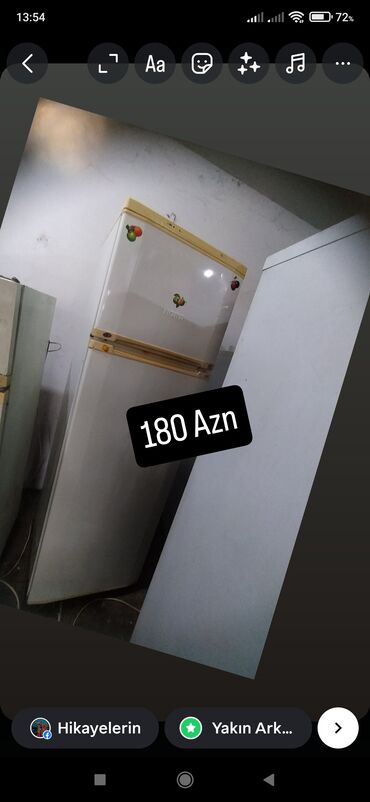 Soyuducular: 2 qapılı Indesit Soyuducu Satılır, rəng - Ağ — 3