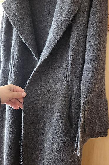 Paltolar: 🧥 Qadın Jaketi Çinici – tünd boz rəng 📌 Trenç dizayn, dizdən aşağı — 7