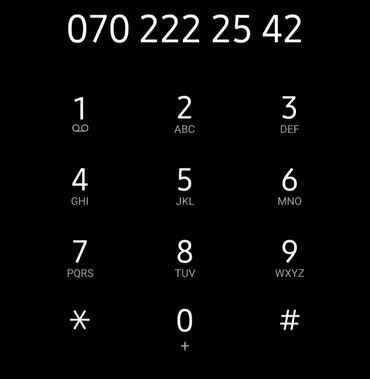 211 sim nomreler: Nömrə: ( 070 ) ( 2222542 ), Yeni