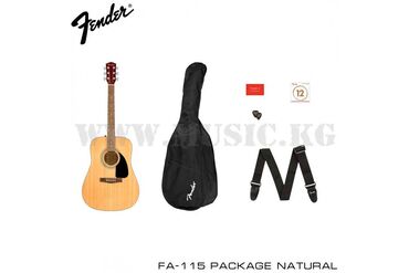 акустическая гитара для начинающих: Гитара. Гитарный набор: FENDER FA-115 DREADNOUGHT PACK – прекрасный