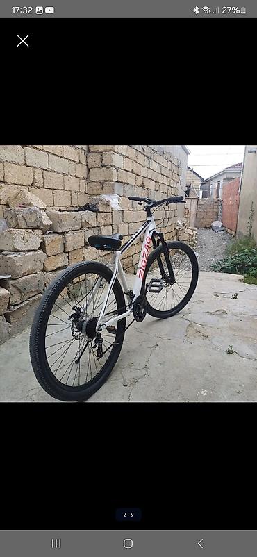 Dağ velosipedləri: ZigZag şəhər/MTB tipli velosiped - Rəng: ağ, qırmızı “ZIGZAG” loqosu — 2