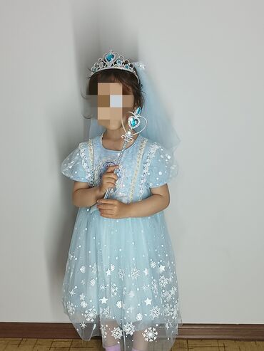 платье эльзы: Детское платье, цвет - Голубой, Новый
