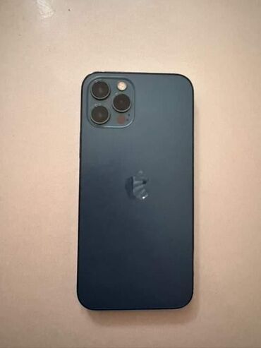 Apple iPhone: IPhone 12 Pro, 256 GB, Blue Titanium, Zəmanət, Barmaq izi, Face ID