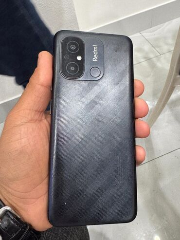 Adapterlər: Redmi 12C, 128 GB, rəng - Qara, Barmaq izi