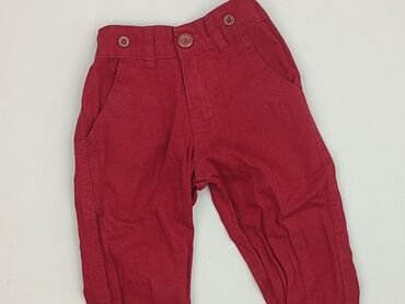 spodnie dzwony dla dzieci sinsay: Baby material trousers, 9-12 months, 74-80 cm, condition - Very good