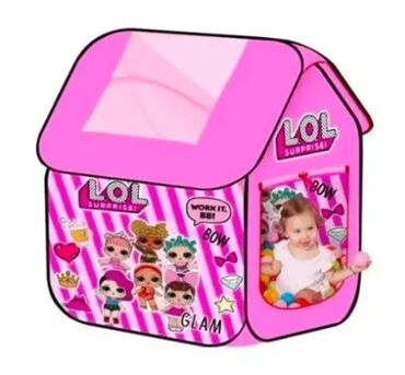 сумка для переноски детей chicco: Детская палатка домик M 5809 с изображением любимых куколок Лол