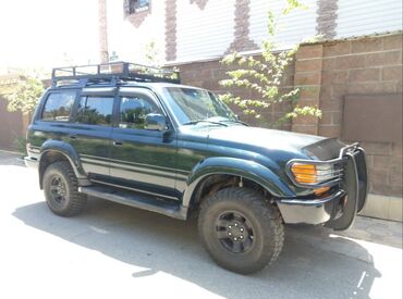 тайота ландкрузер: На land cruiser 80 Оригинальный алюминиевый багажник Тойота