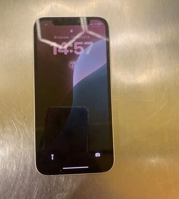 батарея на телефон: IPhone 12, Б/у, 128 ГБ, Белый, 100 %