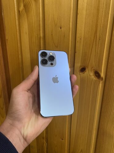 Apple iPhone: IPhone 13 Pro, 128 GB, Sierra Blue, Face ID, Sənədlərlə