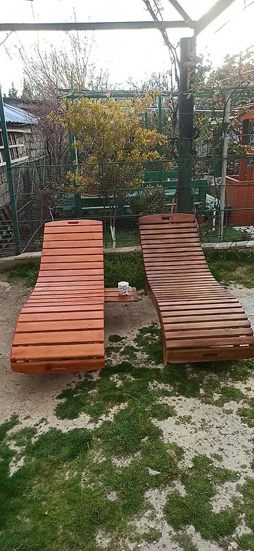 taxta lambir: Bağ üçün taxta şezlonqlar yıgılır sifarişlə birbaşa sexdən (Lejankalar — 2