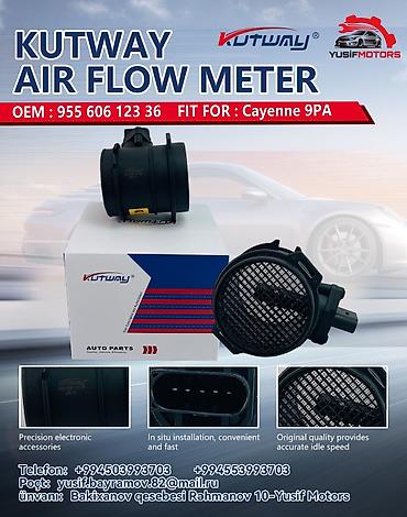 606 mator: KUTWAY Air Flow Meter (Hava Axını Ölçən) Uyğunluq: - Porsche Cayenne — 2