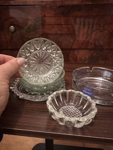 Külqabılar: Şüşə külqabılar və dekorativ qablar dəsti - Şüşə külqabı: EFES — 1