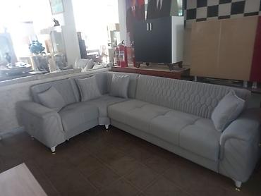 Original Fabrik istehsalı künc divan 2 teref acilan bazali sağ sol