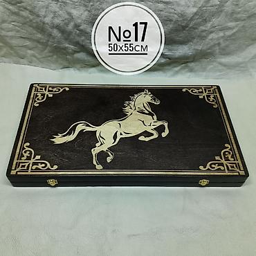 Нарды: Нарды новые. Лазерная гравировка. №17 50х55см, покрытие нитролак — 1