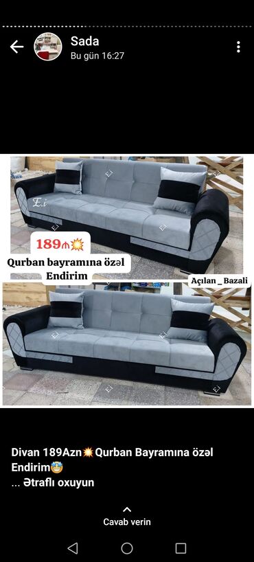 Sifarişlə divanlar: Divan, Bazalı, Açılan -da lalafo.az — 29 Sifarişlə divanlar: Divan, Bazalı, Açılan — 29